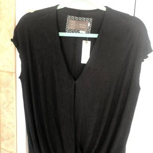 Anthropologie black top new with tag xs